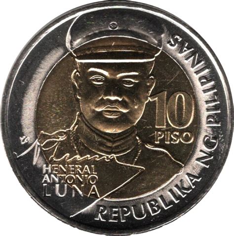 heneral antonio luna 10 peso coin value|10 Piso Philippines General Antonio Luna BSP 150 Years Lot of 7 .